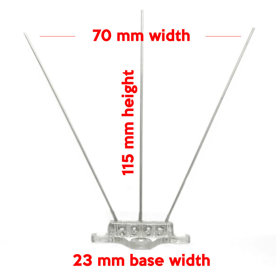 Bird Spikes | Bird Control Spikes | Bird Deterrent Spikes (per 50 cm strip): image 2