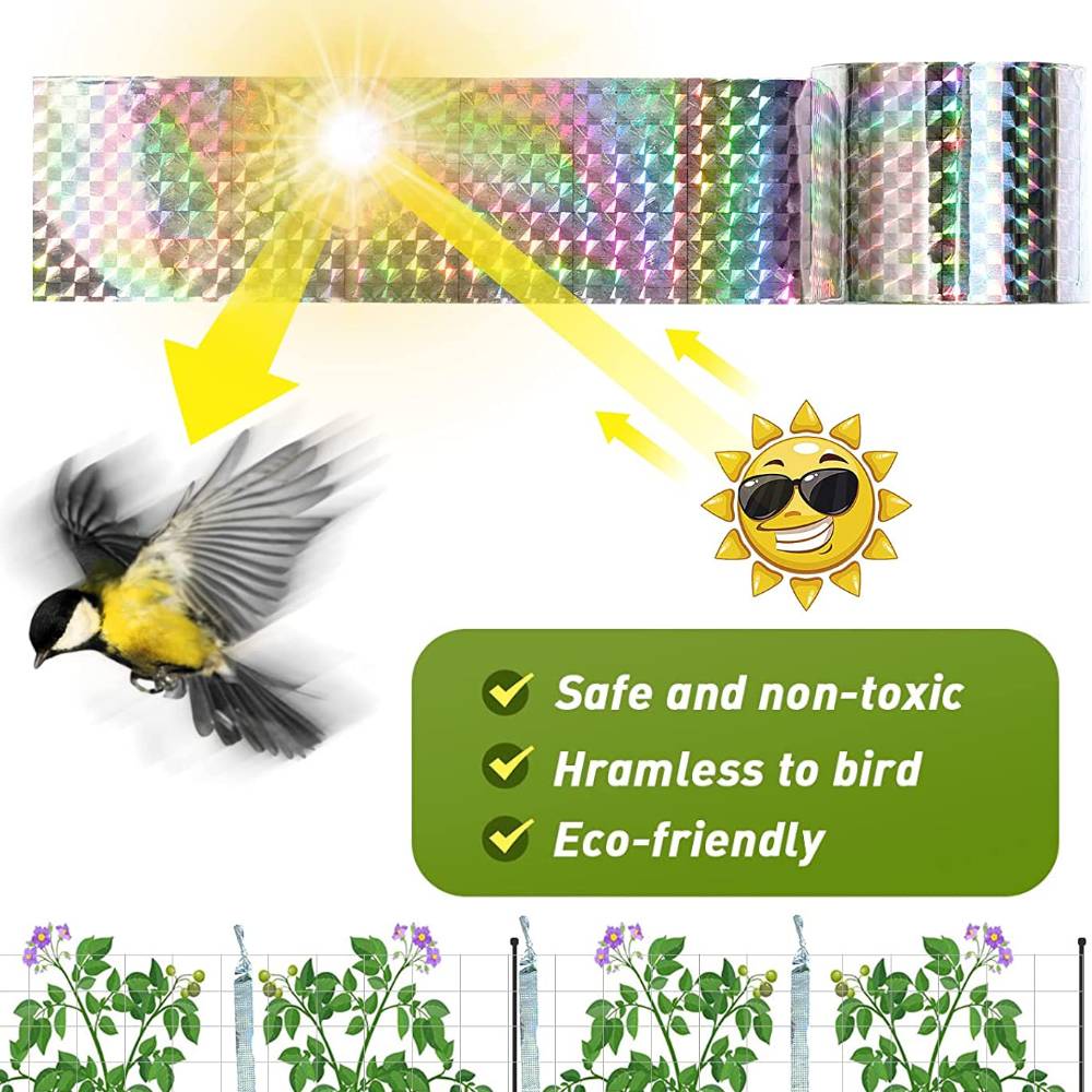 Bird Reflective Tape | Bird Scare Ribbon | Bird Flash Tape, Single roll: image 2