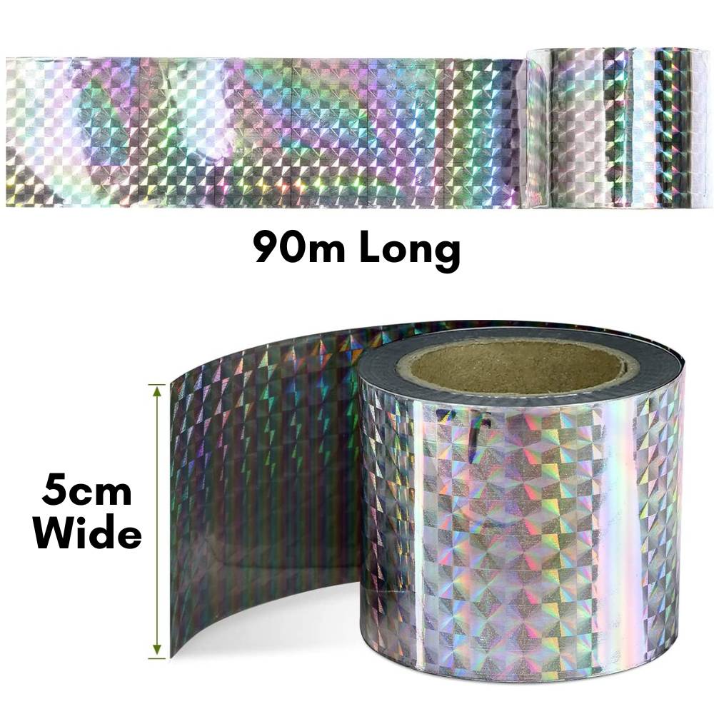 Bird Reflective Tape | Bird Scare Ribbon | Bird Flash Tape, Single roll: image 5