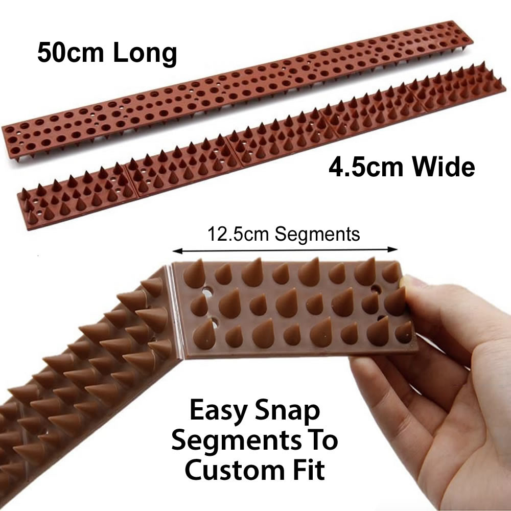 Cat Spikes | Cat Spikes For Fence | Cat Deterrent Spike Strips (per 50 cm strip): image 2