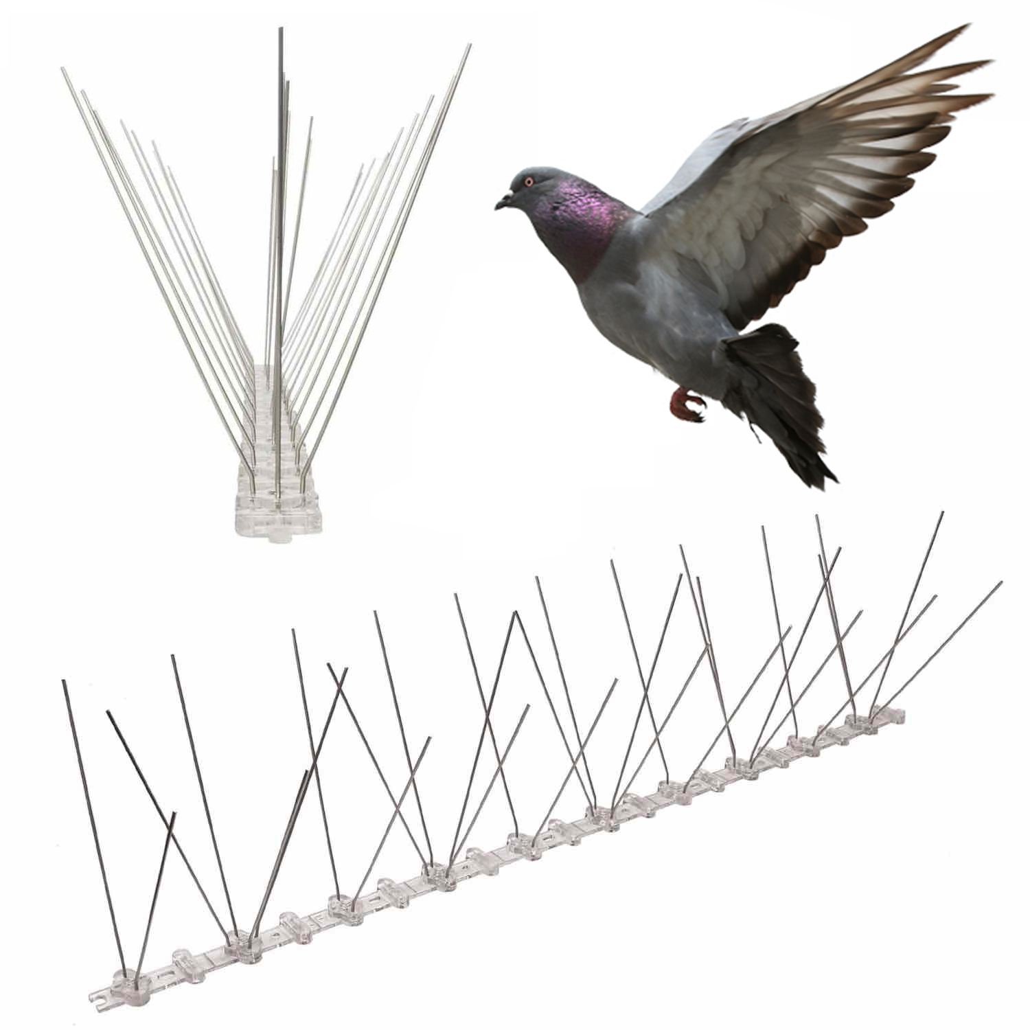 Anti-Pigeon Spikes | Pigeon Deterrent Spike Strips (per 50 cm strip)